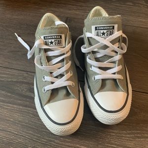 Light Green Low Top Converse Sneakers